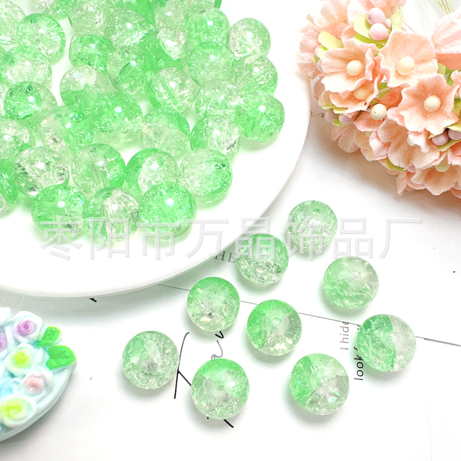 10mm彩色琉璃玻璃珠散珠手链项链手串串珠子手工DIY饰品配件材料详情17