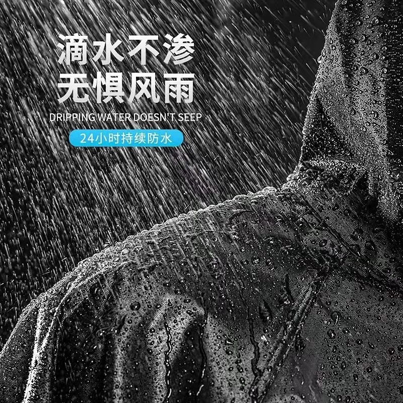 13Y长款雨衣成人全身男女环卫执勤劳保工地户外一体连体防汛反光详情3