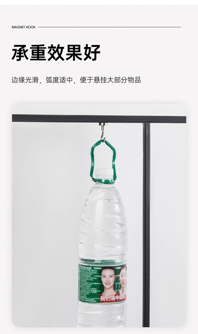 超强吸力磁吸磁铁挂钩无痕钉厨房门后防盗门冰箱吸铁石磁性免打孔详情7