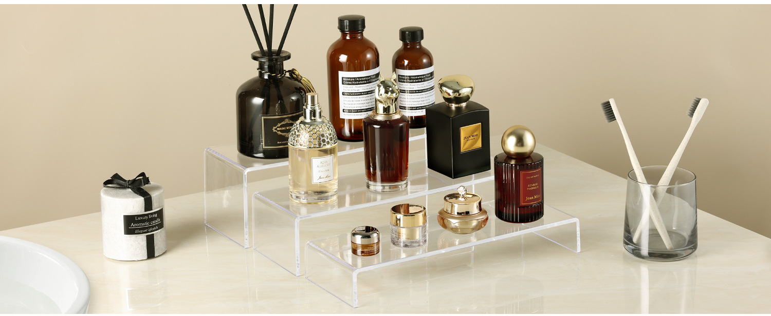 Acrylic U-shaped display stand, transparent shoe bracket, storage rack, hot-bent cosmetics and jewelry display stand, display table, beauty accessories, desktop display base, shoe store goods display bracket, jewelry display item storage and display support pic 6