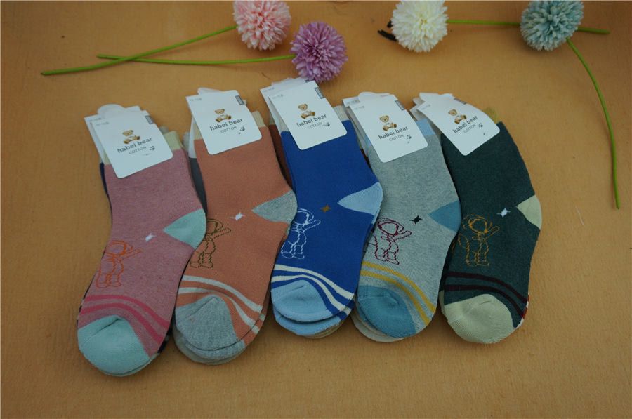 哈呗熊娃新品冬季宝宝毛巾袜毛圈袜儿童保暖婴儿学生袜子详情3