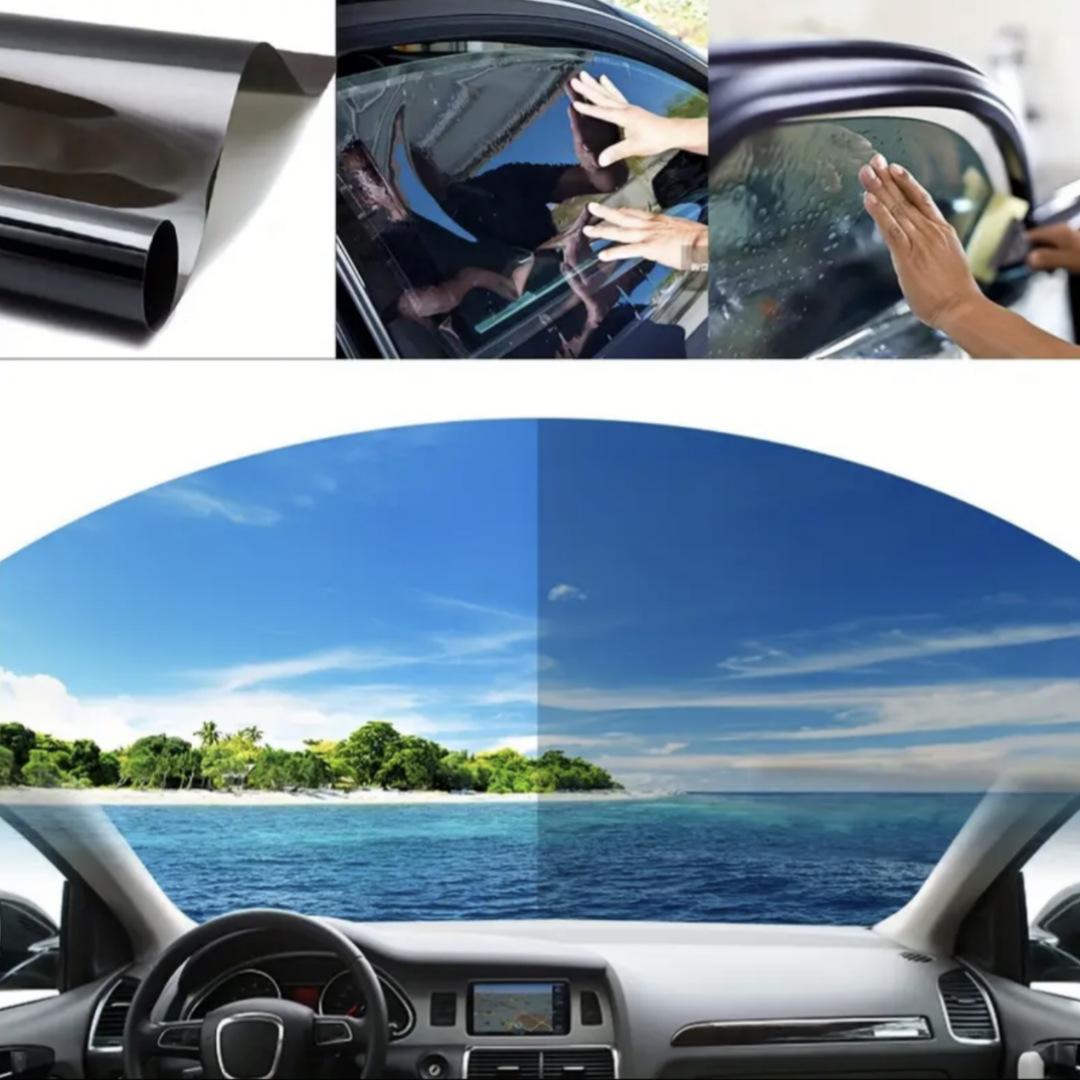 跨境爆款汽车太阳膜外贸套装车窗防晒隔热玻璃贴膜隐私防爆膜详情6