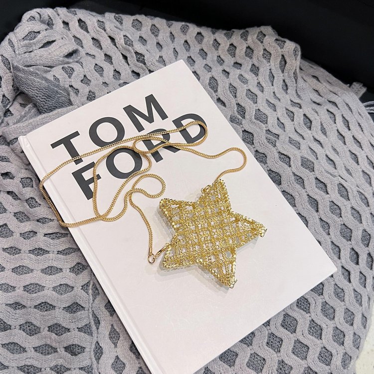 跨境2024夏新款小香风镂空金属星星包晚宴包单肩斜挎气质链条女包详情147