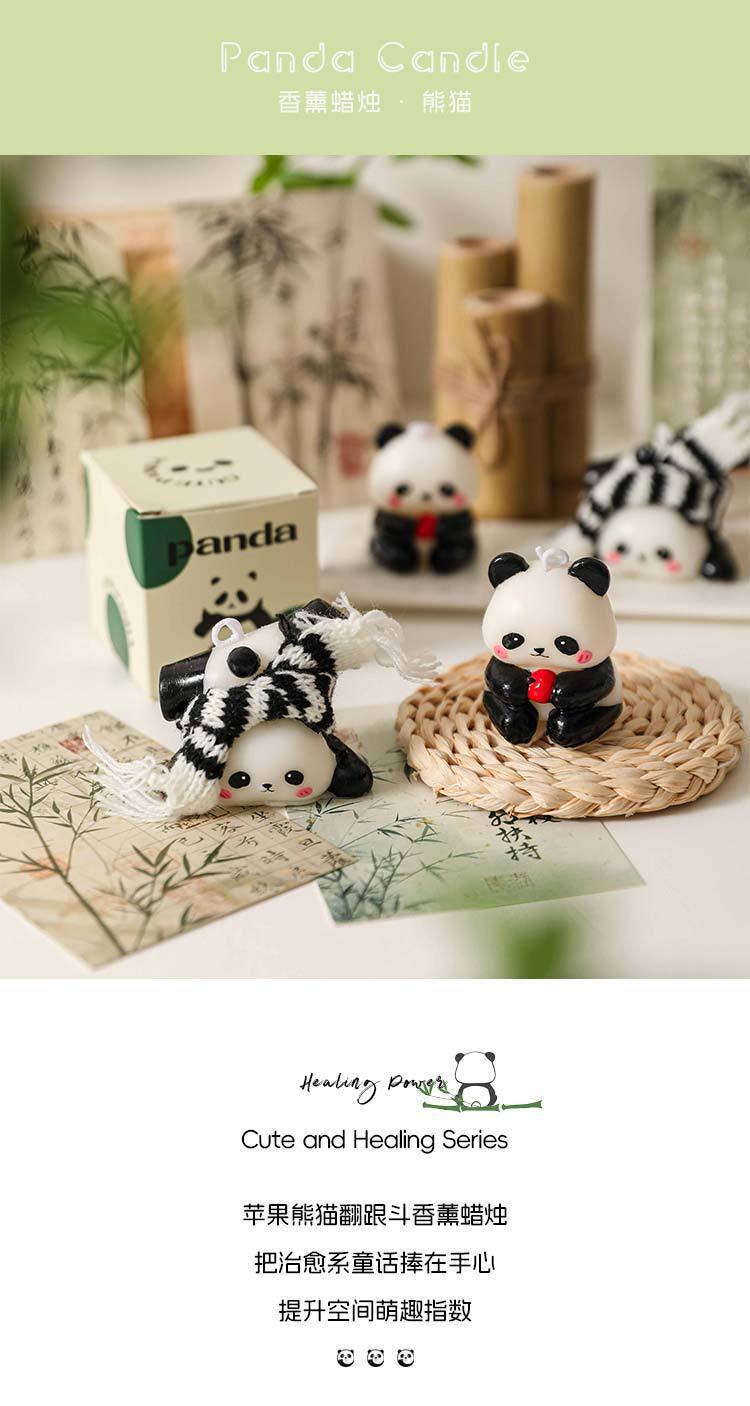 新款香薰蜡烛国宝熊猫香氛摆件伴手礼物可爱造型蜡烛景区礼品批发详情4