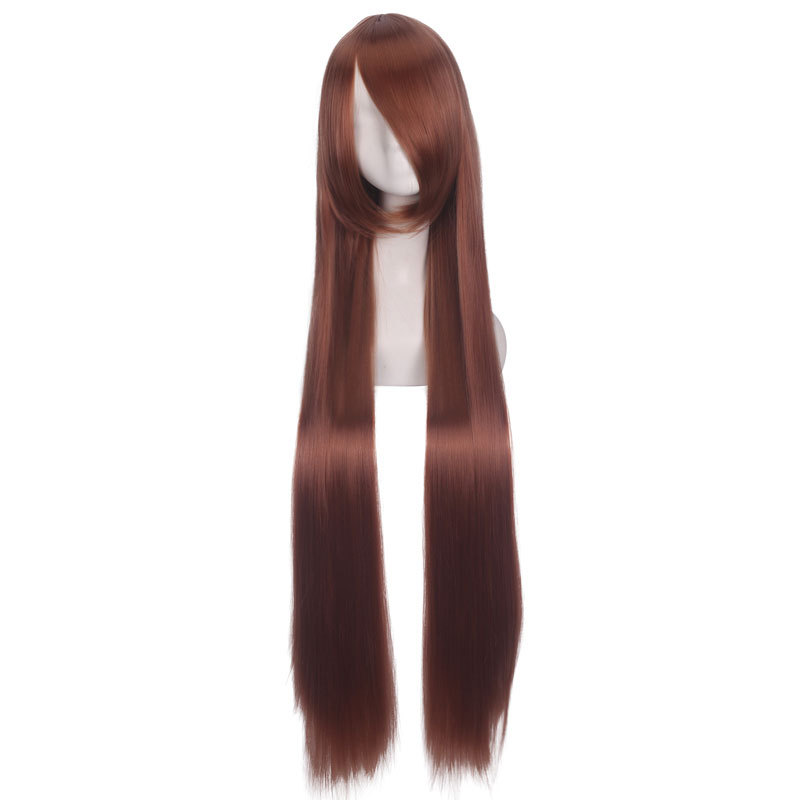 Anime wigs, European and American 100CM wigs, cosplay all-purpose long straight hair for women, multi-color long straight hair manufacturer wholesale pic 24