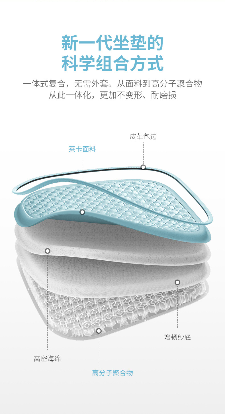 Car seat cushions, all-season universal silicone car pads, special gel ice pads, truck seat cushions, summer car pads pic 9