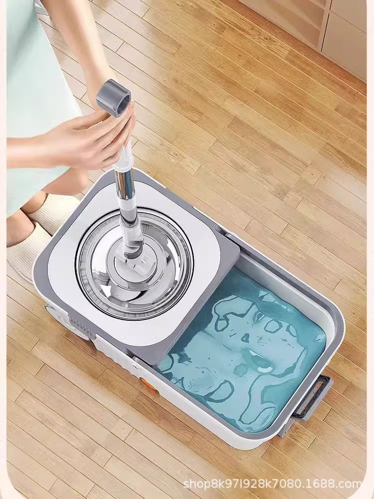Rotary mop for home use 2025 New model, self-twisting, dehydrating, no need for hand washing, lazy person, effortless mopping mop bucket pic 7