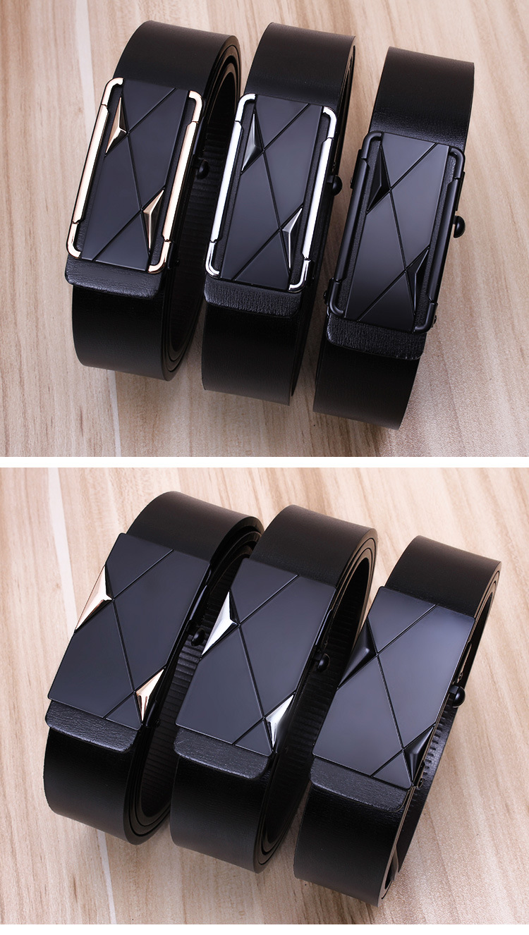 新款皮带男士批发 真皮腰带男款 无牙自动扣百搭腰封牛皮裤带男式详情15