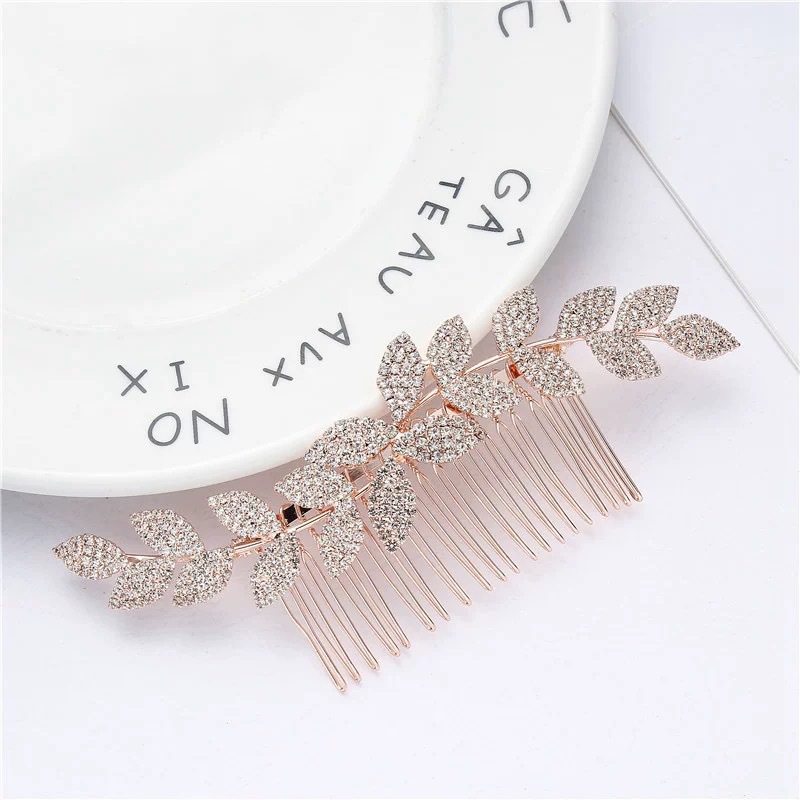 Cross-border best-selling European and American retro bridal hair combs, fashionable and simple rhinestone hair combs, bridal updo headwear and accessories pic 8