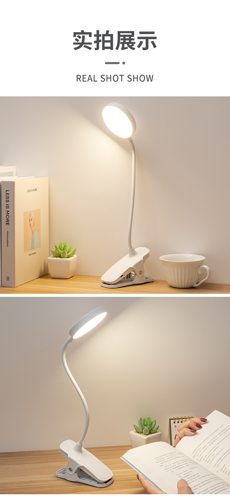 Customized wholesale of led bedside reading lamp clips for bedrooms and dormitories, night lights, and eye-protecting desk lamps for study pic 14