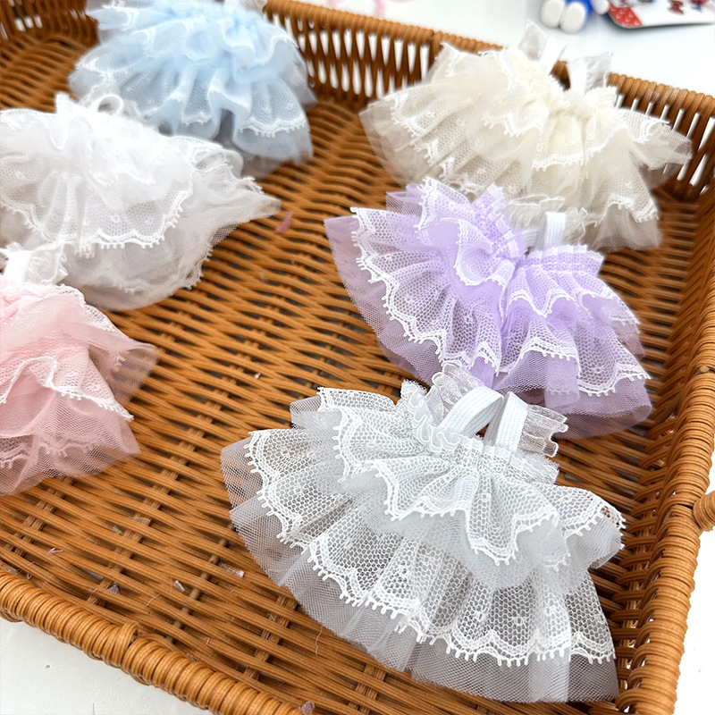 Wholesale of 15 cm doll doll clothes kt cat droopy ears rabbit doll doll clothes for changing into lace-trimmed princess dresses pic 4