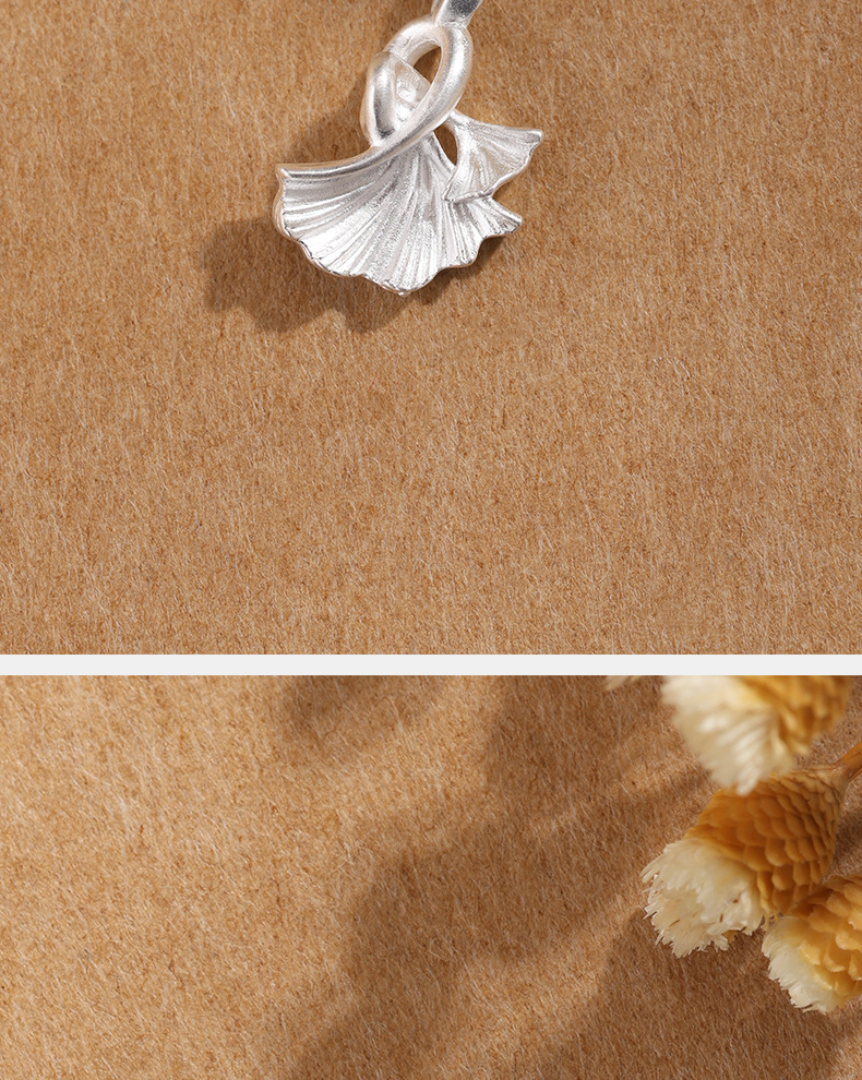 999 pure silver pendant, heart-shaped pure silver cherry blossom necklace, bracelet, pendant, handcrafted bracelet, beaded DIY jewelry accessories pic 11