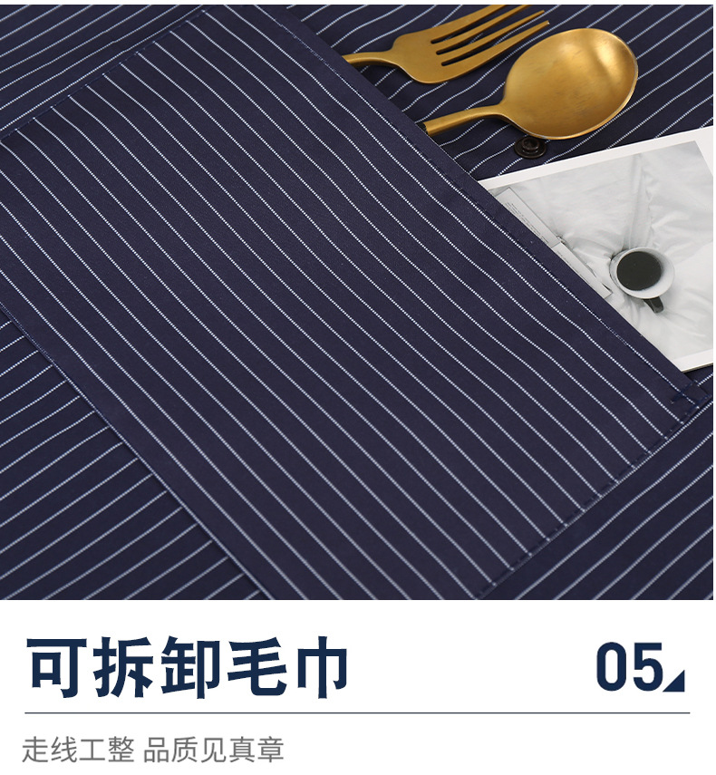 Kitchen household apron, hand-drying, water-absorbing, dirt-resistant, high appearance level, thin waist, milk tea shop, catering, summer household apron sleeve pic 7