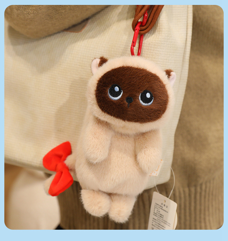 Fragrance, cool, Q-cute plush pendant, adorable cat, penguin plush toy, rabbit doll, bag, key, gift pic 11