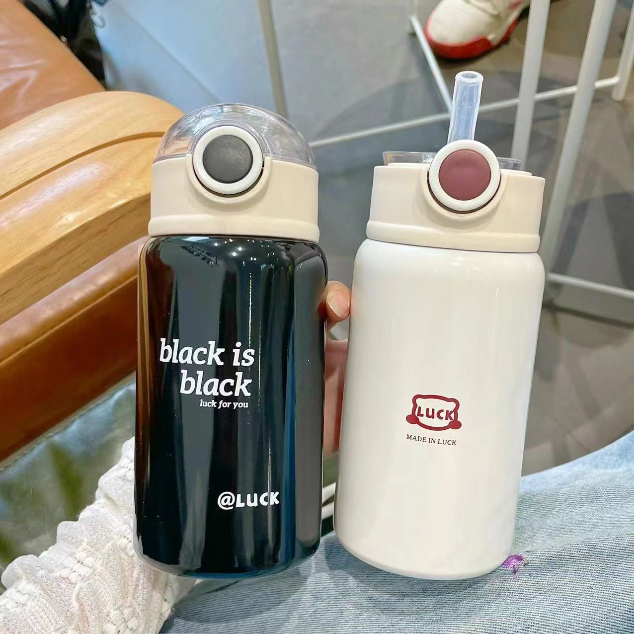 简约保温杯女生吸管杯子ins高颜值网红2025新款大人学生儿童水杯详情15