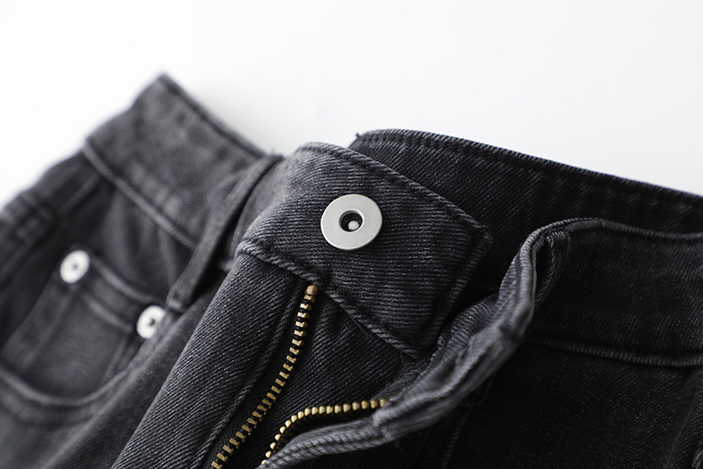 2025春款摩登复古水洗牛仔裤 显高显腿长高腰宽松百搭直筒阔腿裤详情40