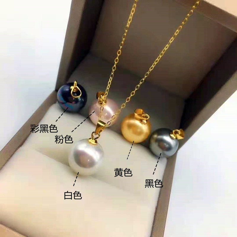 Серебряное колье S925 с цепочкой из бижуса, украшенное модным украшением с натуральным черным жемчугом pic 15