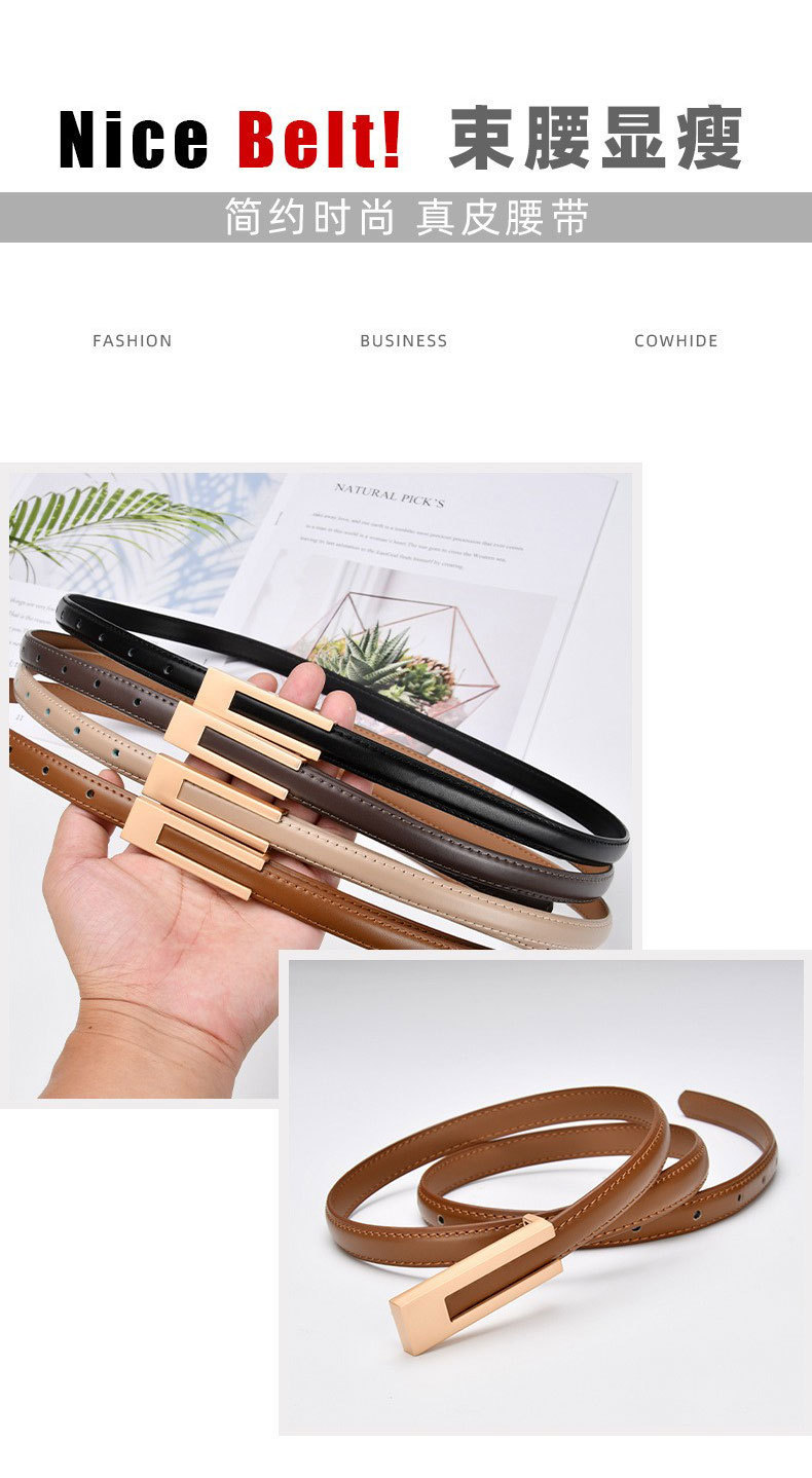 韩国复古小皮带女黑色简约百搭裤带装饰配裙子西装牛仔裤腰带细款详情11