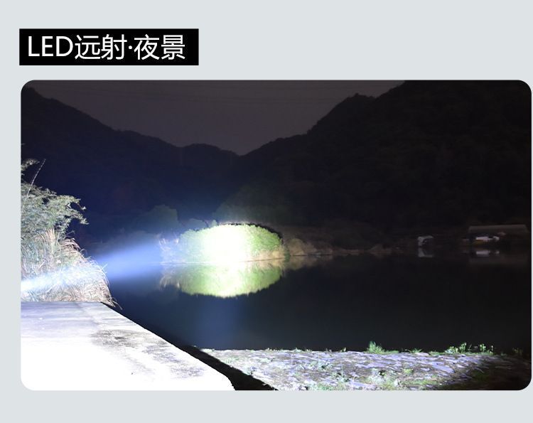 Cross-border multi-functional high-intensity flashlight, emergency power bank, flashlight with side light, usb charging portable lighting lamp pic 5