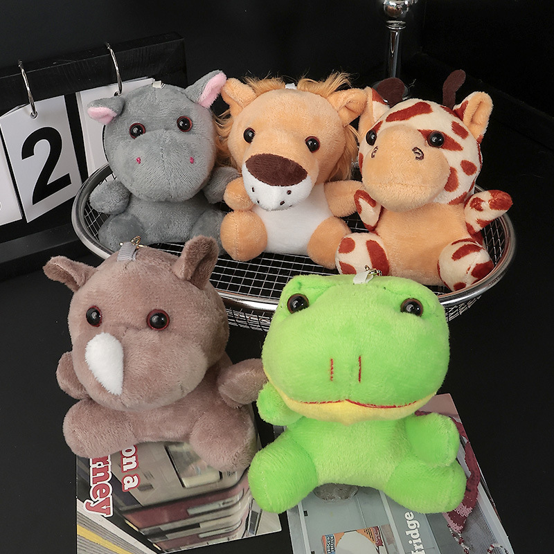 Cross-border exclusive plush toy customization, Animal World Tiger and hippopotamus pendant toys, wholesale in Yiwu keyWords pic 16
