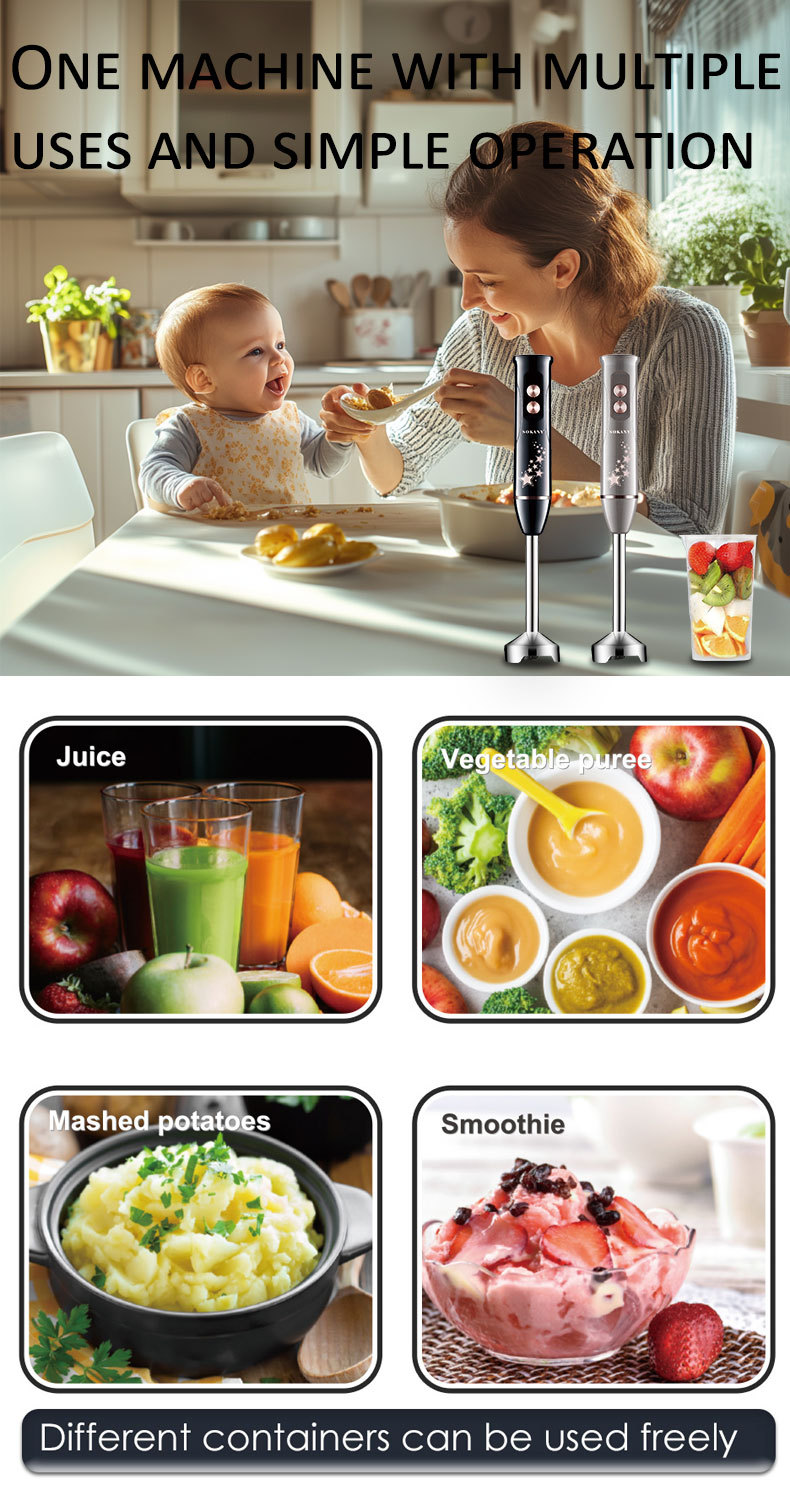 Foreign trade SOKANY02013 HAND BLENDER Home Cooking Machine with hand-held Blender and cup pic 7