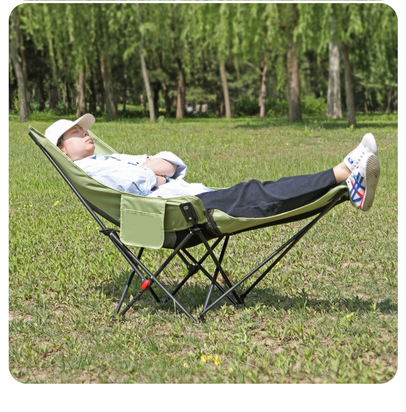 懒人月亮椅透气网面轻便户外折叠躺椅可坐可躺露营午睡靠背可调节详情23