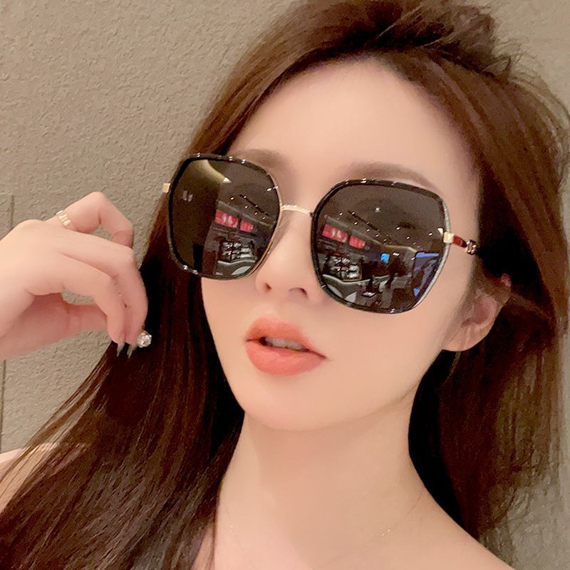 Sunglasses for sun protection and UV protection, new 2024 trendy big face, face-enhancing small glasses, high-end look, sunglasses for women pic 13