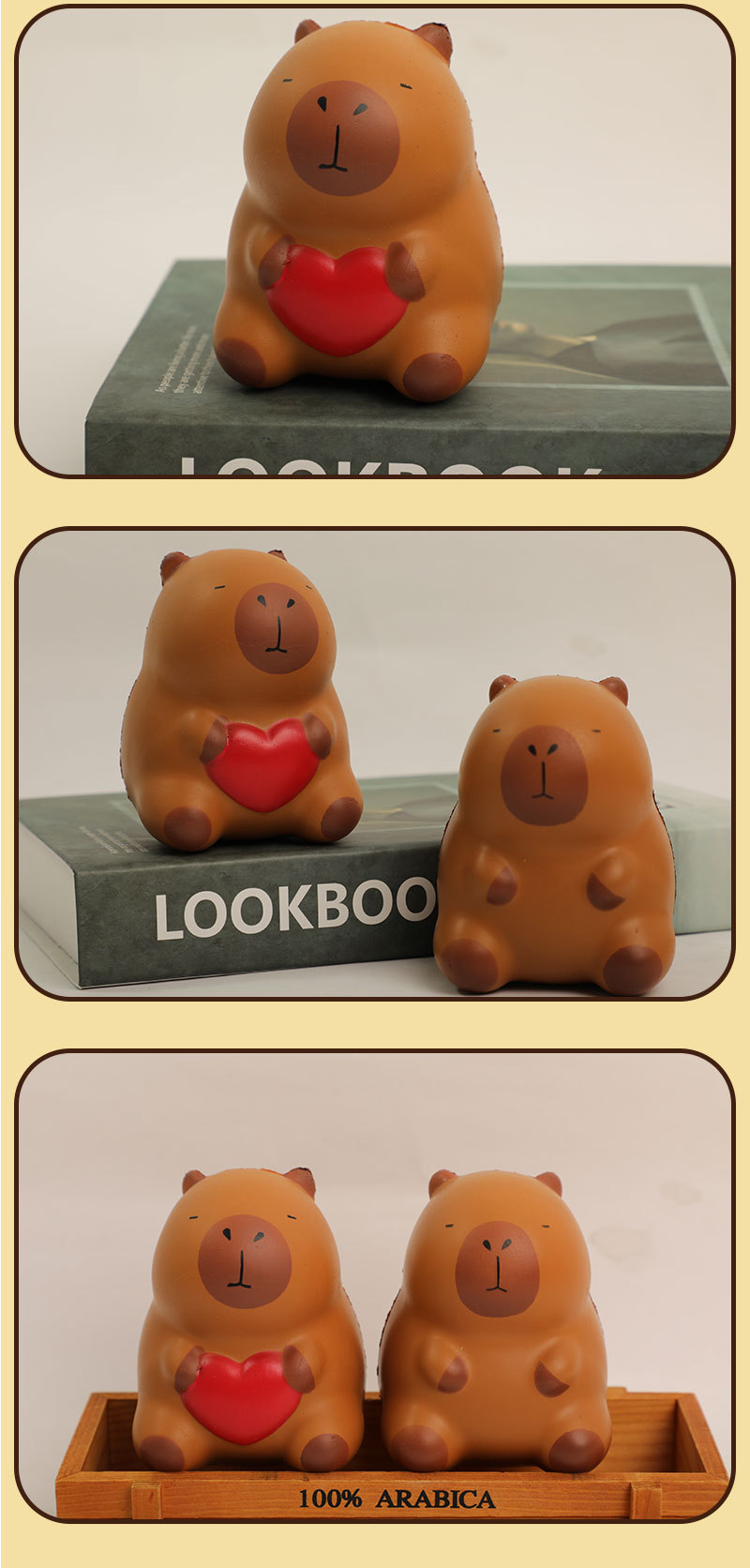 Creativo descomprimir pellizcar juguetes arrojiao capybara pinch PU descomprimir descomprimir lento rebote nuevo juguete extraño pic 6