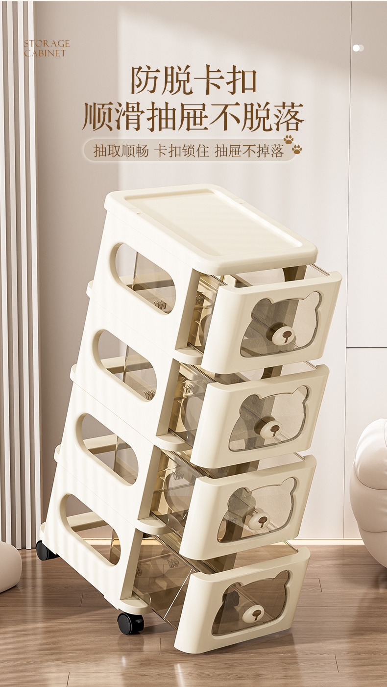 客厅儿童整理玩具宝宝零食柜多层置物收纳架多功能家用PP收纳柜详情7