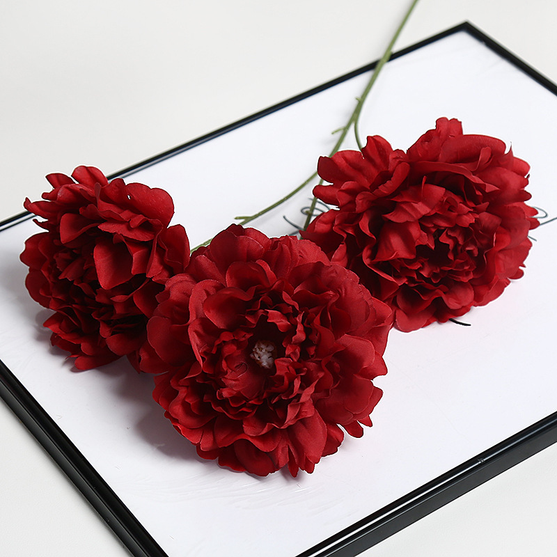 仿真假花新款红色系婚礼婚庆装饰路引花户外拍摄道具软装绢花婚庆用品婚礼拱形门详情13