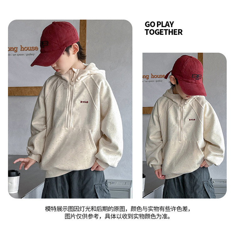 男童卫衣春秋款2025新款痞帅儿童装春季连帽长袖上衣运动男孩春装详情12