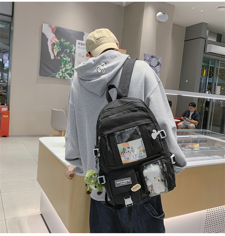 书包初中女生双肩包女痛包大容量小学生日系高中生背包中学生肩包详情23