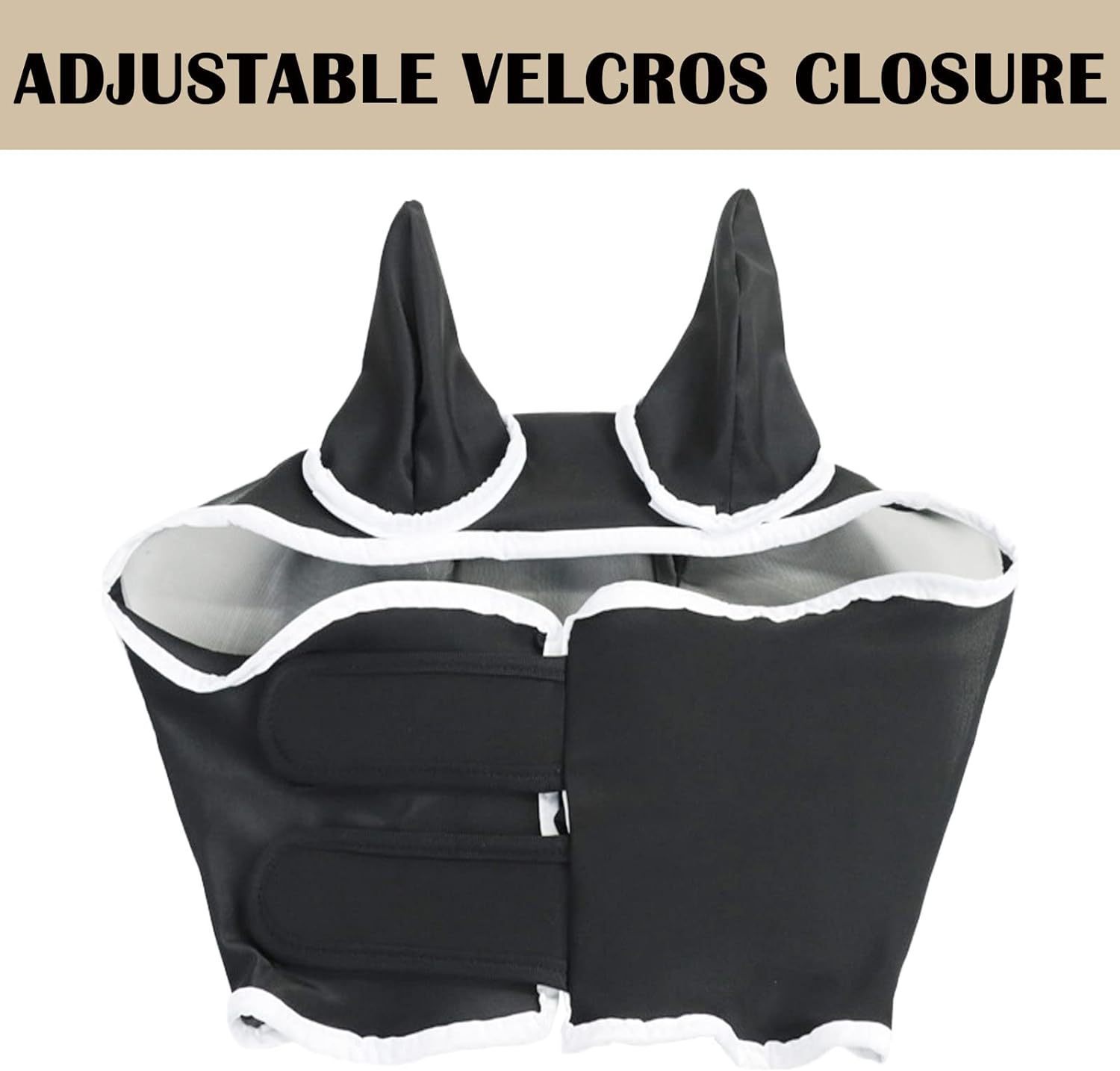 热销跨境马脸防护罩防蚊罩弹力保护面罩马透气防蚊虫罩防蚊马面罩详情6