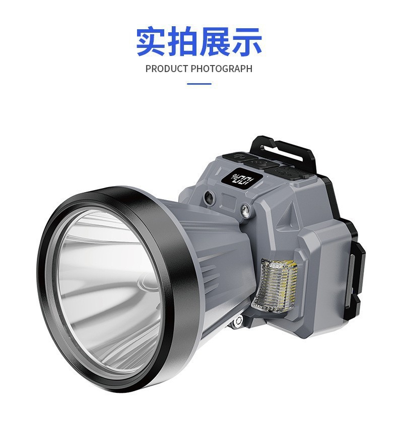 Rechargeable headlamp, high-intensity floodlight, headlamp body, outdoor sports, night running, work flashlight, multi-functional headlamp pic 24