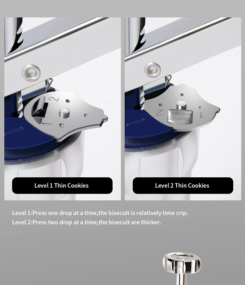 Cookie mold gun, baking tool, aluminum alloy piping nozzle, 20 pieces of sheet, bean melting and flower squeezing bag set, baking pic 12