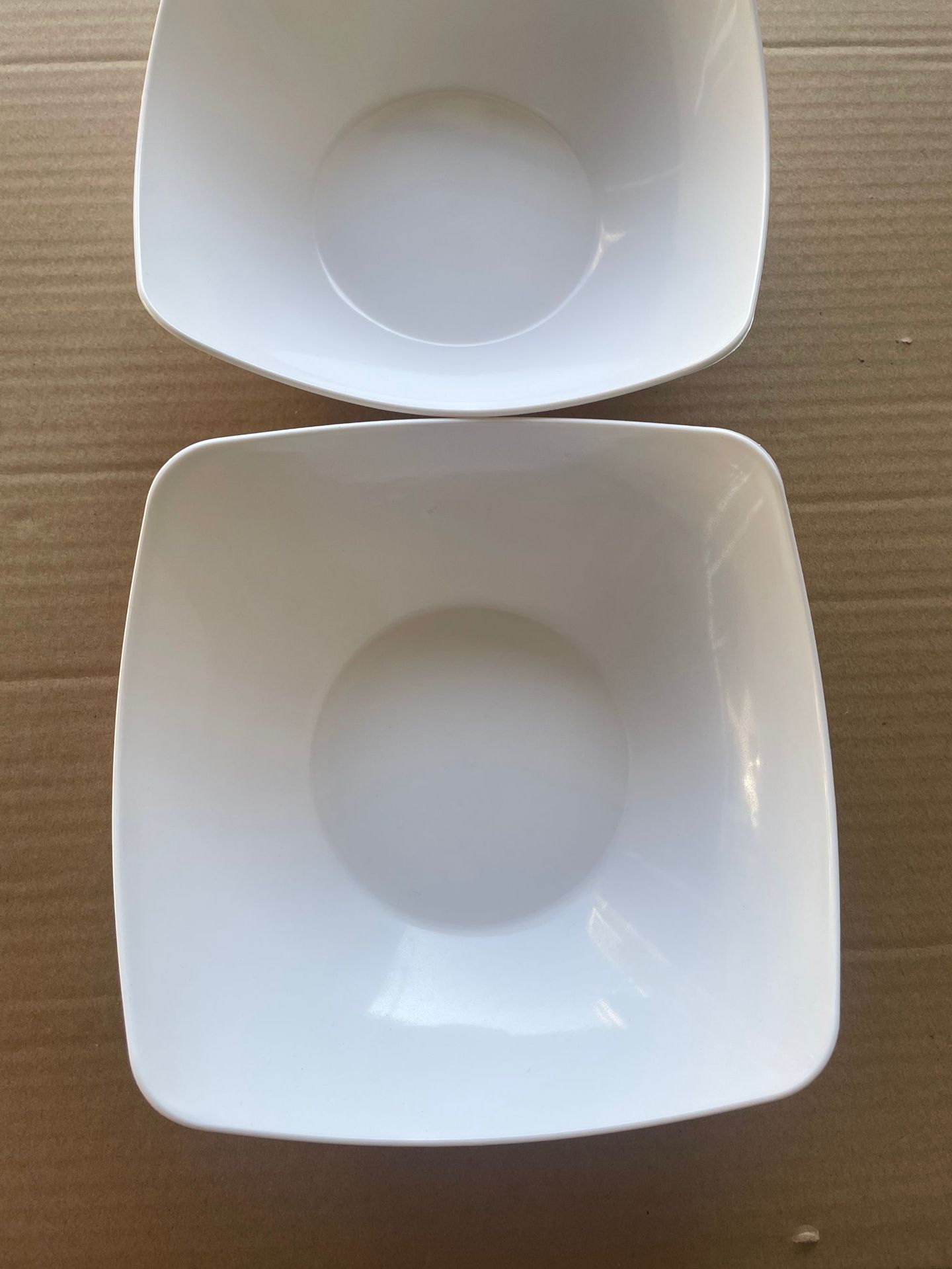 纯白四角家用仿陶瓷碗盘沙拉碗汤盘创意菜盘简约网红盘子翘角汤碗详情11