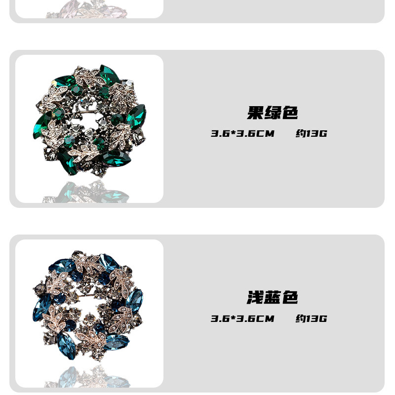 Elegant brooch, Bauhinia flower, high-gloss floral dress, diamond-encrusted, retro style and exquisite full diamond brooch dress decoration pic 3