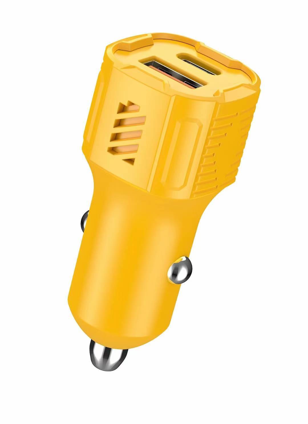 跨境热销车载充电器适用华为小米三星手机超级快充机甲风格车充详情14