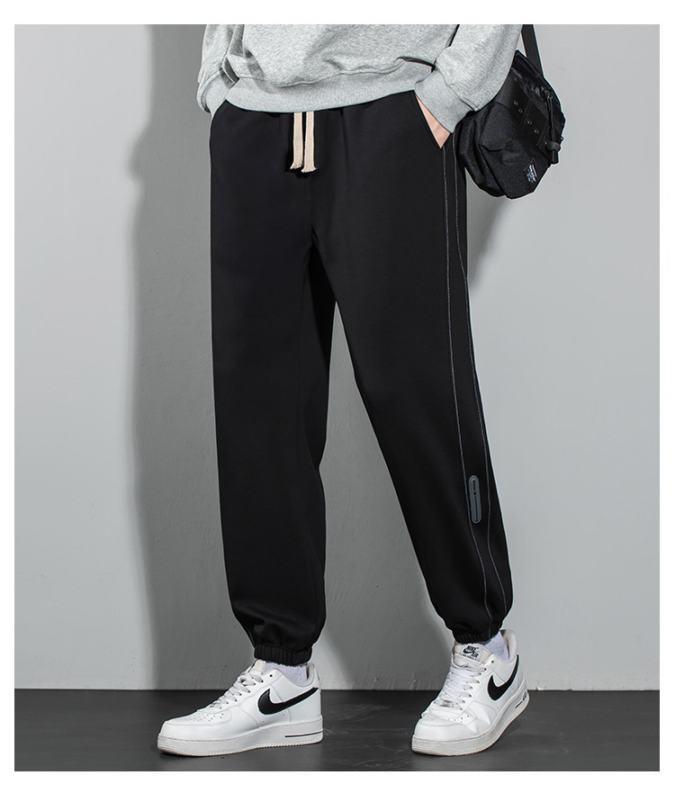 厂家直销2024秋冬新款潮流男士运动卫裤宽松束脚裤详情2