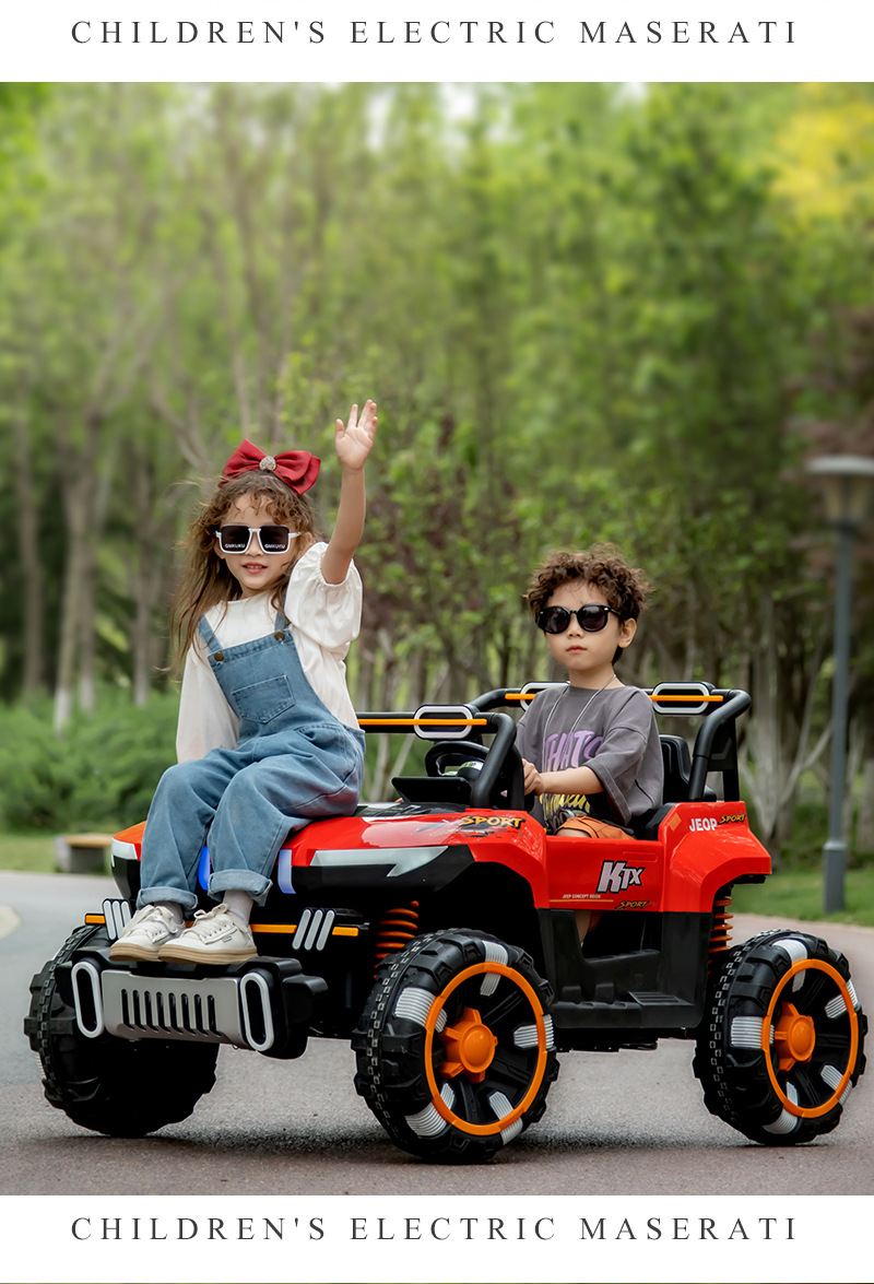 儿童电动车四轮可坐人大人亲子车双人宝宝遥控汽车小孩越野玩具车详情26