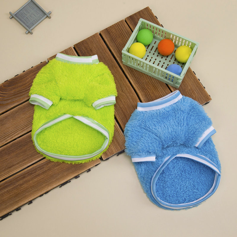 New cartoon printed pet clothing, fleece two-legged hoodie, autumn and winter pullover pet 25 scarf, bear fleece jacket pic 8