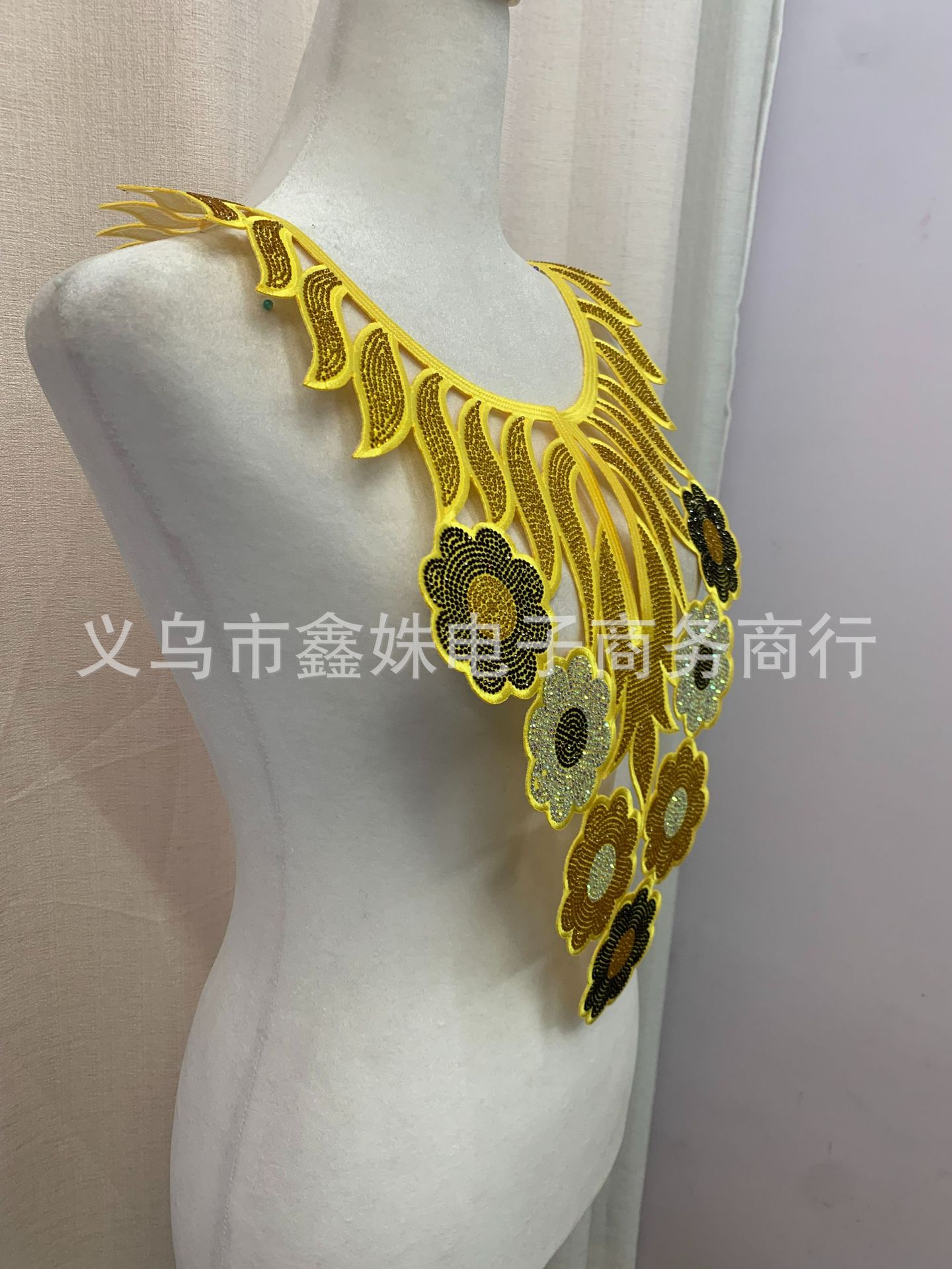 Full diamond back adhesive ironing DIY diamond-encrusted colored diamond shiny collar decoration fake collar collar accessories and auxiliary materials pic 10