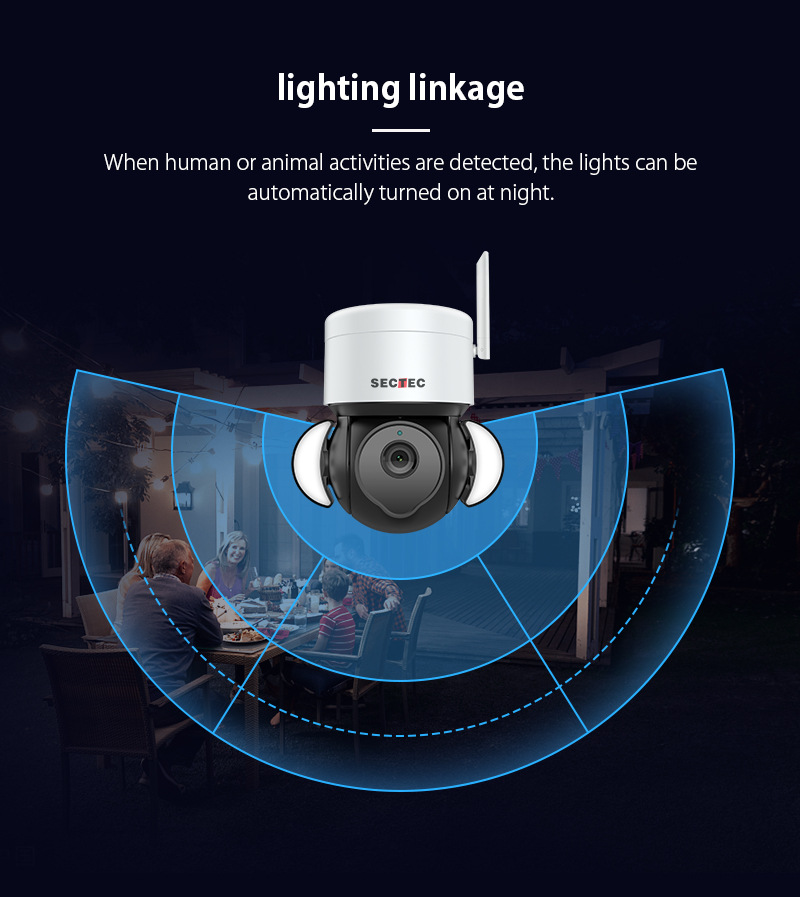 New private model: 5-megapixel high-definition night vision TUYA garden ball camera, wireless WiFi graffiti smart monitoring camera pic 11