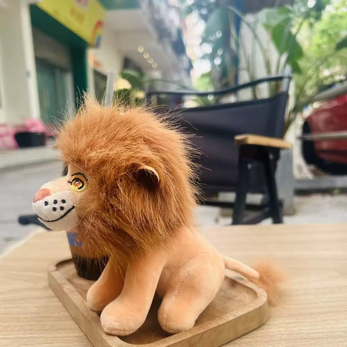 坐姿狮子王公仔毛绒玩具抓机娃娃小狮子毛绒玩具挂件钥匙扣详情8