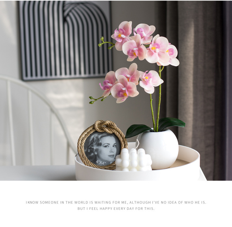 仿真花新中式蝴蝶兰厂家家居装饰婚庆手捧花假花套装摆件装饰详情11