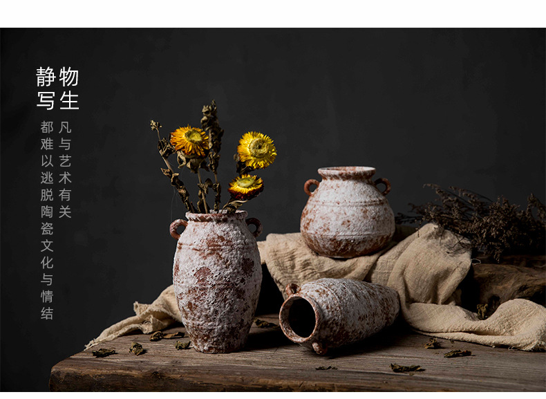 2026 Vintage ceramic mixing jars, dried flower earthenware jars, porcelain jars, storage jars, home decorative jars pic 2