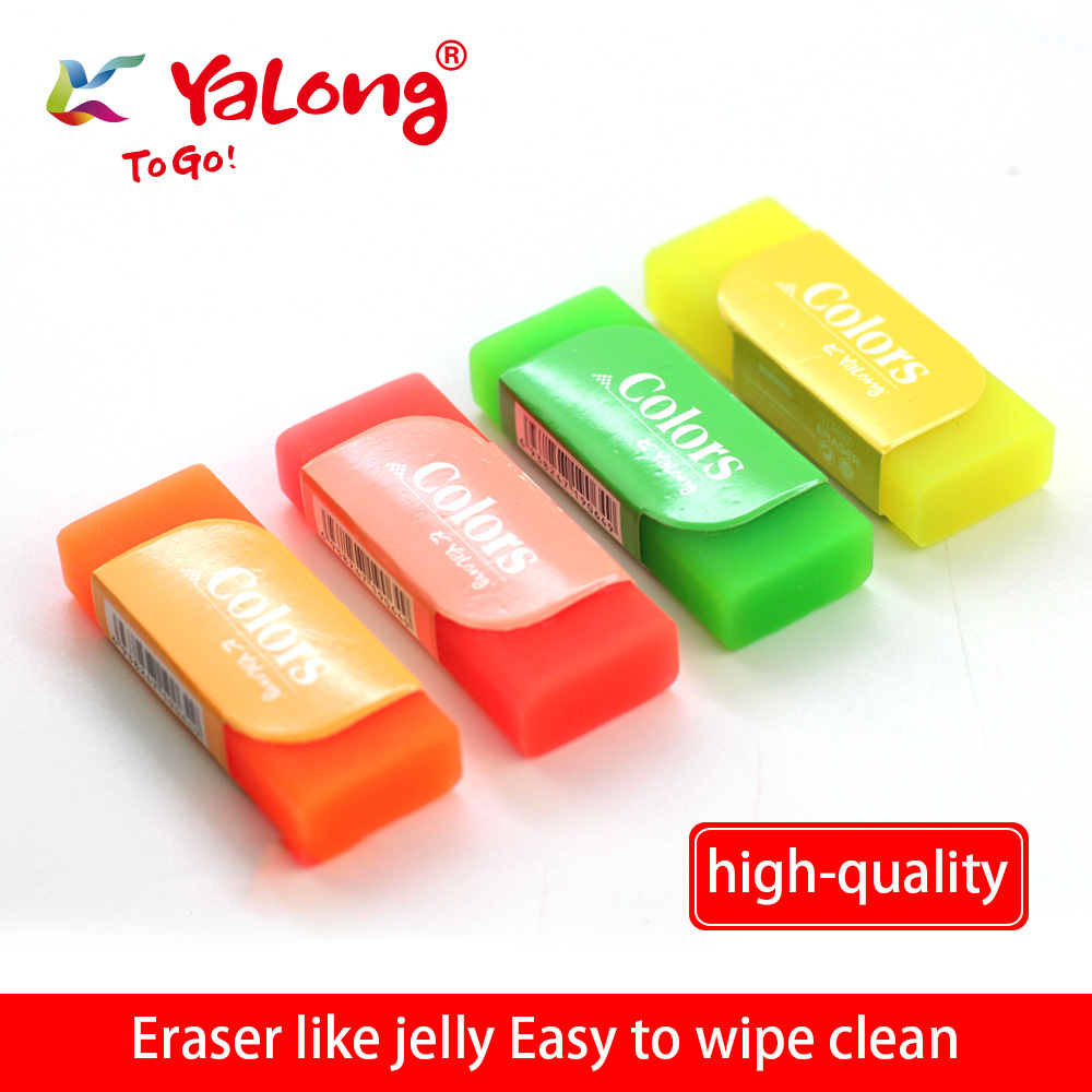 YALONG wholesals high-quality student pencils, PVC material erasers, office study supplies, and drawing erasers pic 4