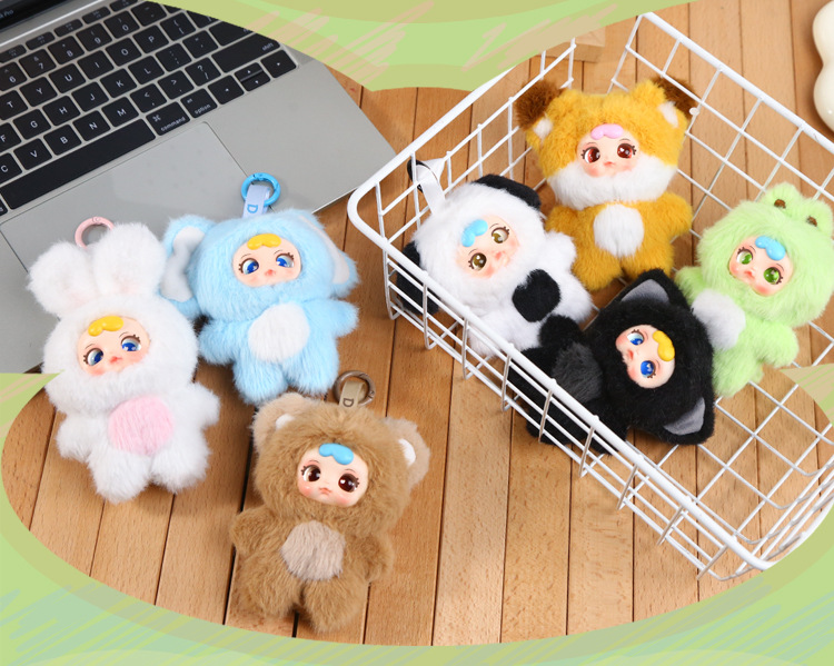 Cartoon plush girl milk candy blind box, trendy plush toy, plush pendant blind box, cute animal party blind box decoration pic 15