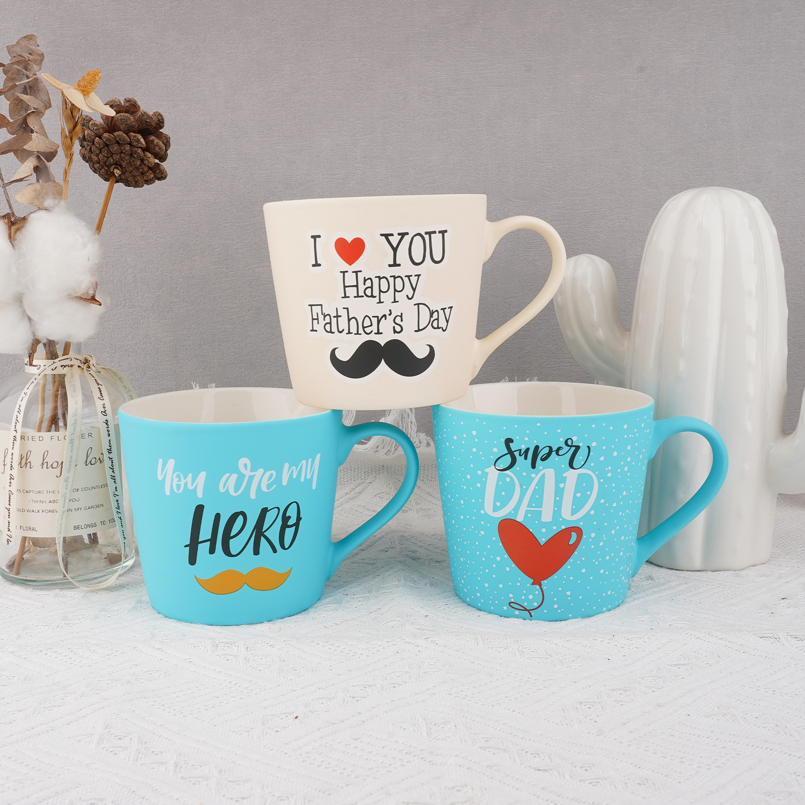 创意哑光陶瓷杯印刷logo橡胶漆马克杯直身咖啡杯子diy水杯节日礼详情10