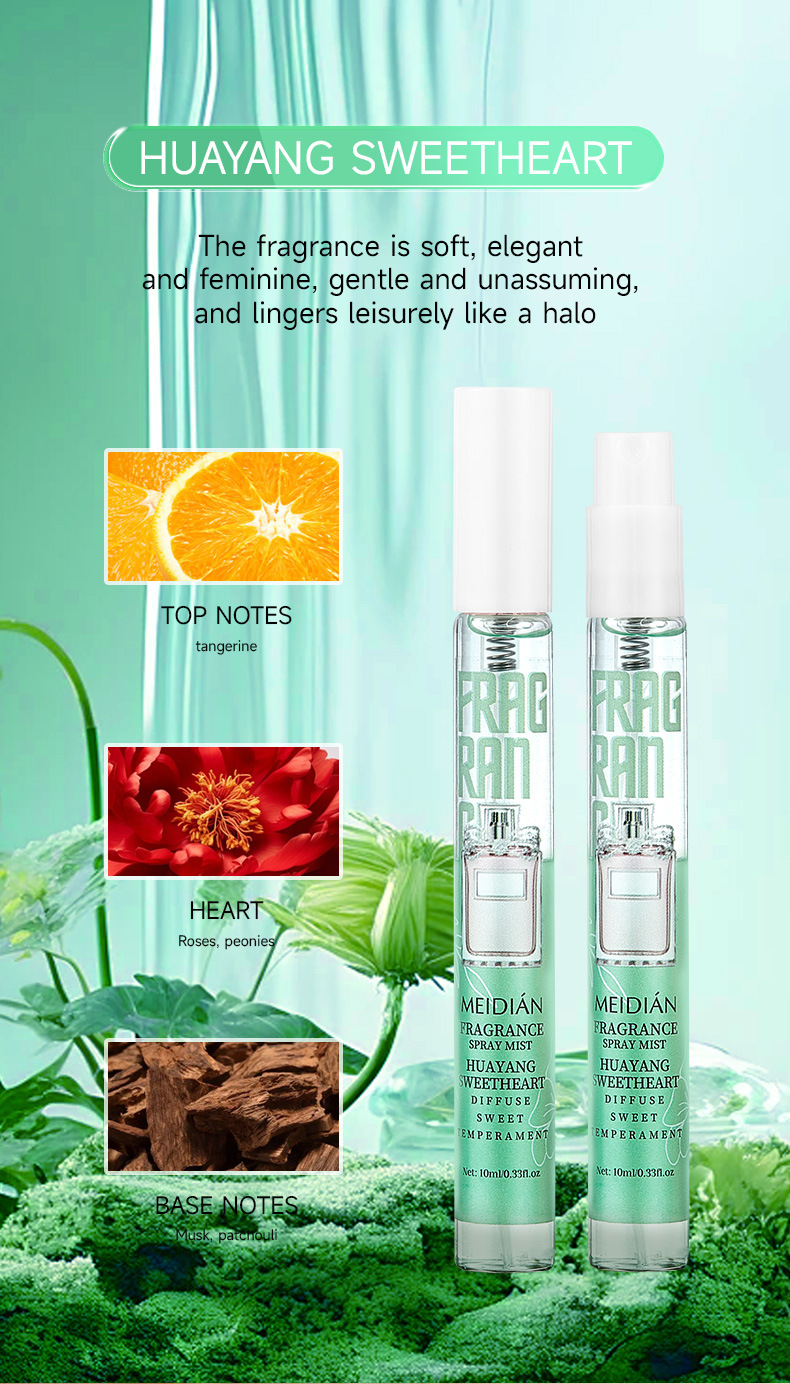 【 Cross-border Exclusive 】 Wholesale of 5-bottle MEIDIAN Fragrance Spray for Fresh, Light and Odor-Removing Perfume pic 11